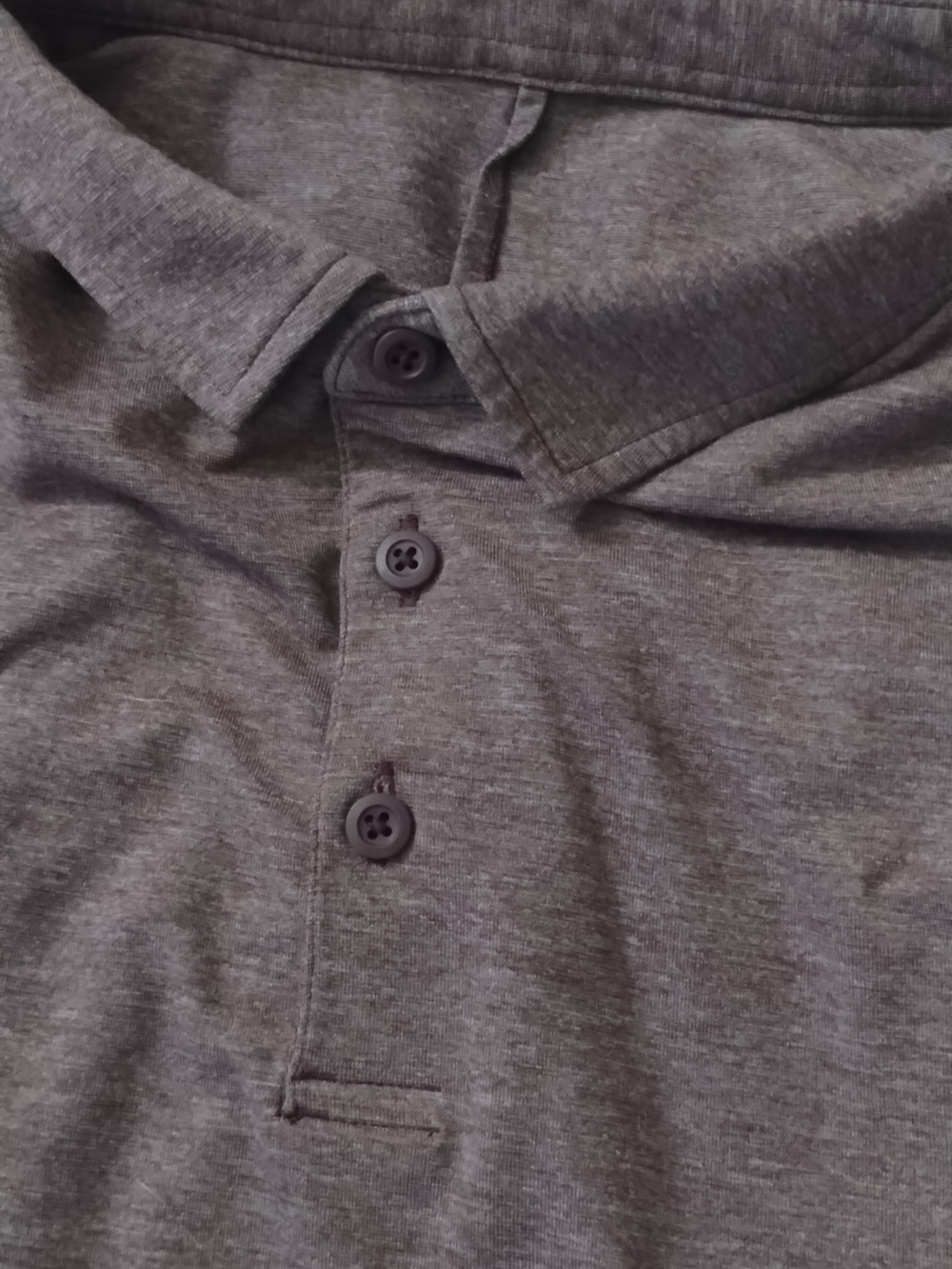 lululemon athletica Red Heather Long-Sleeve Polo - Picture 3 of 3